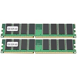 Módulo de Memoria DDR, 2 Piezas 1GB 400MHz PC-3200 184pin Ram Módulo de Memoria de computadora para Escritorio, Totalmente Compatible con para AMD/para Intel
