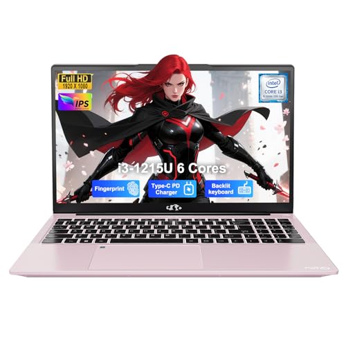 NIMO 15.6" IPS FHD Laptop, Intel 6 Cores i3-1215U (Up to 4.4GHz, Beats R5 7520U,) 8GB RAM 256GB SSD Computer with 180 Open Angle 65W Type C Backlit KB, Wi-Fi 6, Portable for School, Business, Hom...