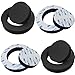 MEETOOT 4PCS Vehicle Speaker Self Adhesive Foam Sealing Ring 4-4.5 Inch Speaker Soundproofing Panel Enhancer Waterproof Cover