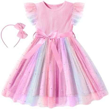Toddler Girls Tulle Dress Summer Ruffle Sleeveless Jamaica | Ubuy