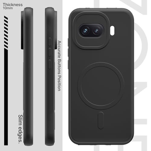Image of Pikkme Back Cover for iQOO 15R 5G Soft Matte Silicone Mag-Safe Design (Mag-Safe Not Support) Camera Protection | Slim Fit Bumper Cover (Black)