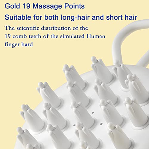 Escova de shampoo para cães,3 em 1 escova de xampu para cães com 19 pontos de massagem - Escova de x