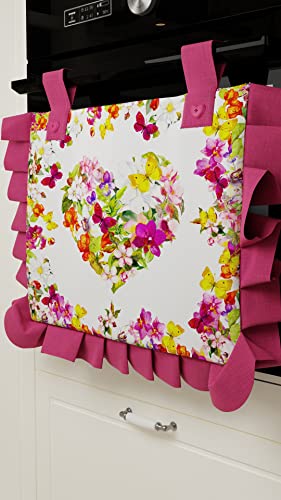 PETTI Artigiani Italiani Küchentextil-Set, 100% antiallergische Mikrofaser, Schmetterlinge, Copriforno 40x50 cm - Image 4