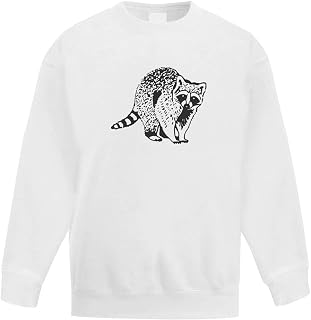 Azeeda 'Racoon' Kid's Sweatshirt/Jumper (14-15 Years) (KW00042090)