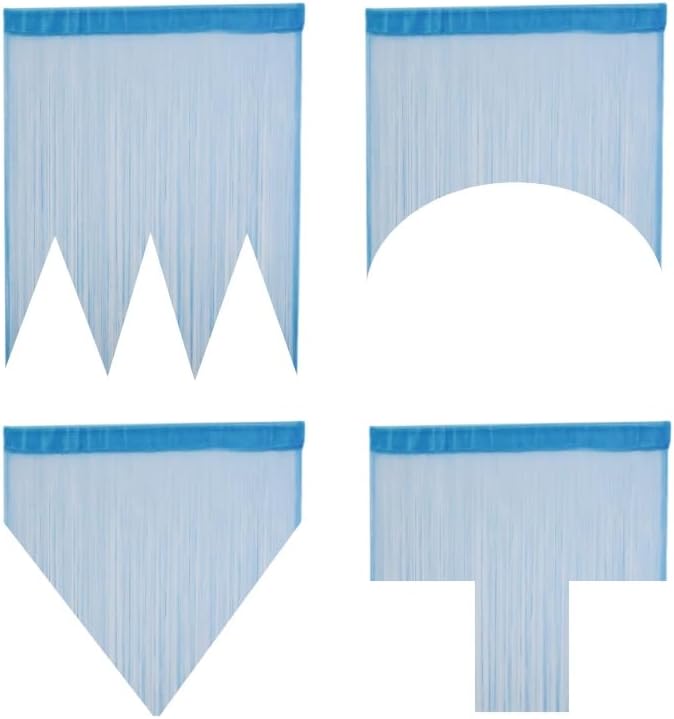 Miniatura 3 de ave split Paquete de 2 cortinas para puertas de puerta de 39.4 x 78.7 in, panel de pared con flecos para ventana, separador de persianas para