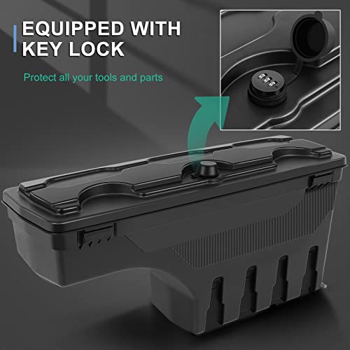 Aintier Left Driver Side+Right Passenger Side Password Swingcase Truck Bed Tool Box Compatible For Dodge Ram 1500 2500 3500 2002-2010, For Ram 1500 2500 3500 2011-2018 #TOP1