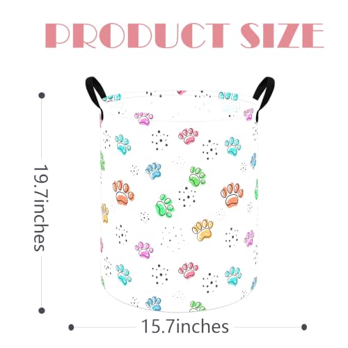 Image of MAIZMZ Kids Hamper Storage Bins Organizer Toy Box Laundry Basket Large Canvas Collapsible Chest for Home /Dorm /Kitchen /Pet /Office /Closet /Shelf /Gift Baskets