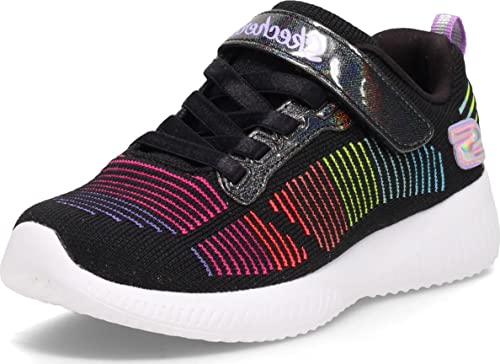 Skechers Tênis infantil unissex BOBS Squad, Preto/Multi, 1.5 Little Kid