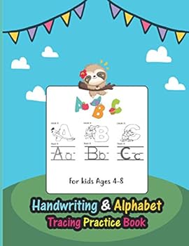 Paperback Handwriting & Alphabet Tracing Practice Book For Kids: Handwriting Practice & Alphabet Tracing workbook for kids ages 2-8. Lots of fun with learning. Book