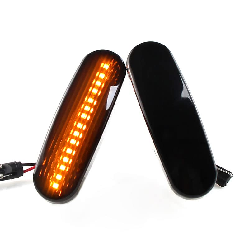 2 pièces feu de position latéral clignotant for Fiat Panda Punto Evo Stilo for Qubo for Peugeot for citroën for Lancia Musa (350) fumée