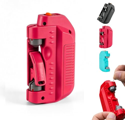 Electric Fishing Knot Tying Tool Automatic GT FG Knotter Machine for Braided Line to Leader Type-C Rechargeable Fishing Gear (USB-Charging Red)