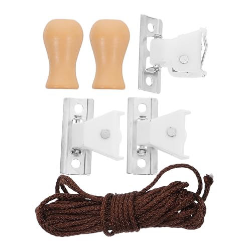 Artibetter Kit de Accesorios Ligero y Fácil de Instalar para Persiana Enrollable de Bambú Cuerda de Poliéster y Piezas de Metal para Reparación de Cortinas