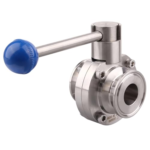 Vanne papillon sanitaire pour brassage et tuyauterie Tri Clamp - 7