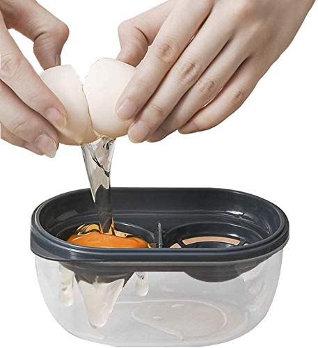 FJLyoupin Egg Separator, Yolk White Separator Egg Filter Kitchen Gadgets Cooking Tool Baking Assistant, Egg Extractor, Professional Egg Divider Tool for Baking Cake (Blue)