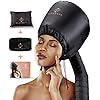 Eleganty-Soft-Bonnet-Hood-Hairdryer-Attachment-with-Headband-that-Reduces-Heat-Around-Ears-and-Neck-to-Enjoy-Long-Sessions-Used-for-Hair-Styling-Deep-Conditioning-and-Hair-Drying-Black ELEGANTY Soft Bonnet Hood Hairdryer Attachment with Headband that Reduces Heat Around Ears and Neck to Enjoy Long Sessions - Used for Hair Styling, Deep Conditioning and Hair Drying (Black)