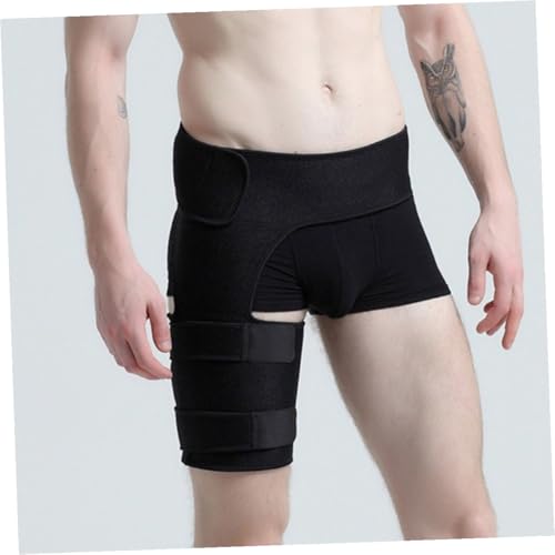 Faja lumbar con soporte para muslo y cinturón portátil para levantadores de pesas miniatura 6