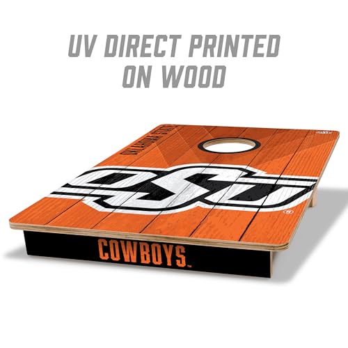 Jeu de cornhole Oklahoma State pour vos barbecues et jardins