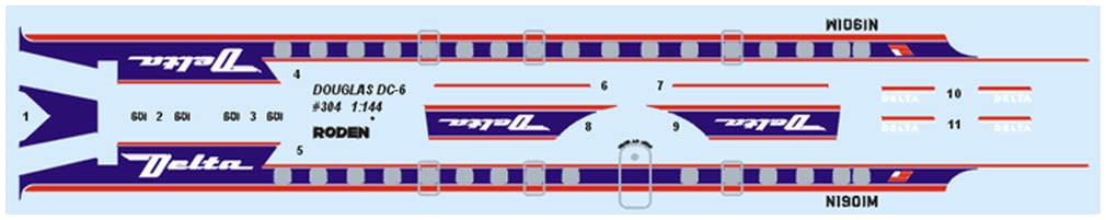 Amazon | ローデン 1/144 米ダグラスDC-6四発旅客機1950年代