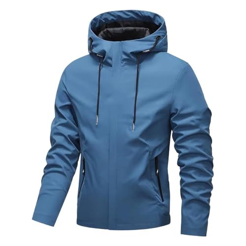 Veste sport camping à capuche homme veste de randonnée à fermeture complète