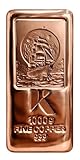 Kupferbarren Kinesis 1 Kilo 1kg 1000 Gramm 999 Kupfer Barren Gussbarren