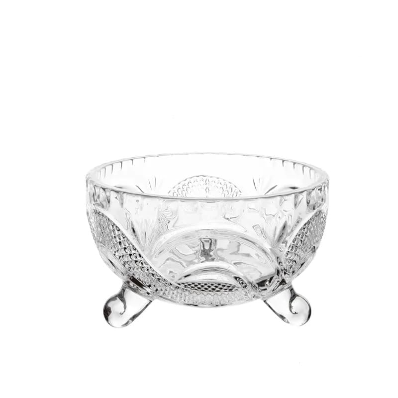 Image of Glassbunny Glass Salad Bowls 200 ml Set of 6 Round Decorative Bowl Fruit Punch Crystal Glass Trifle Dessert Ice Cream Serving Bowls