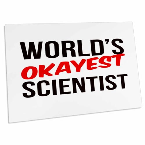 3dRose Worlds Okayest Desk Pad 23x16 pulgadas