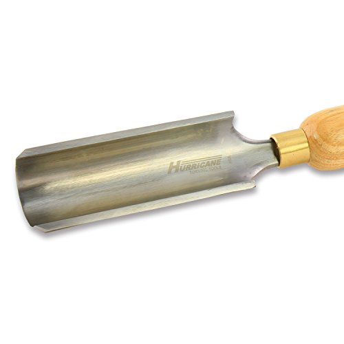 Hurricane Turning Tools, HTT-109, High Speed Steel, 2" Spindle Roughing Gouge for Woodturning