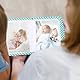 Fotobücher für Kleinkinder,Fotobuch aus Weichem Stoff,Baby Stoffalbum,Erstes Fotoalbum aus Weichem Stoff,Fotoalbum zum Wachstum des Babys Blau Tokaneit
