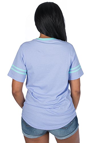 Camiseta de béisbol con logo en rosa algodón de azúcar por Lauren James miniatura 4