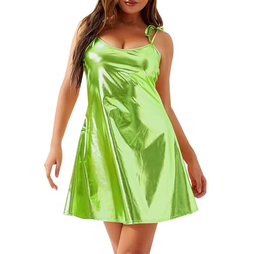 Mini vestido ajustado de manga larga de piel sintética para mujer, mini vestido sexy con lentejuelas para mujer, vestido de noche ajustado ideal para cualquier ocasión, vestido de mujer elegante,