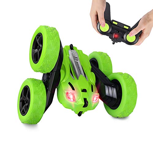 SGOTA Remote Control Car,Double Sided 360Â° Rolling Rotating,Drift High Speed Off Road Stunt Truck,2.4GHz Electric Car,LED Headlights RC 4WD for 6 7 8-12 Year Old Kids Toys