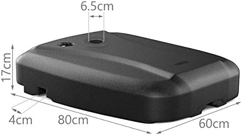 VOUNOT Parasol Base Weights, Umbrella Base Stand for Cantilever and Banana Parasol, Sand or Water Filled, 60 L / 100 kg
