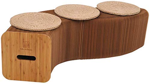 ZTBXQ Ideas de Regalos Deportivos Sillas Sofás Taburete pequeño Sofá telescópico Taburete de salón Silla Rectangular de Ocio Taburete de Papel Kraft Multifuncional Taburete de Mesa de café Sillón