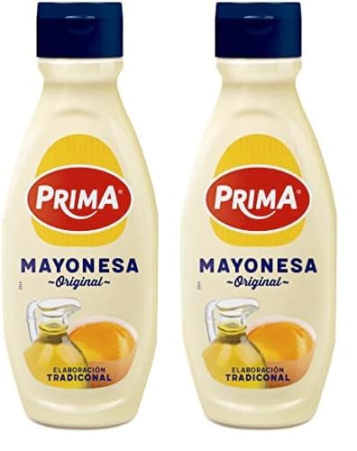Prima Mayonesa receta tradicional con huevos 100% origen España. 660 ml (Paquete de 2)