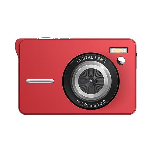 デジカメ 20X 56MP 子供用デジタルカメラ写真撮影子供ミニ 4 K ビデオカメラ初心者初心者コンパクトビデオレコーダー男の子女の子 小型で持ち運びも簡単(Red)