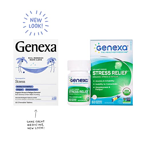 image for Genexa Stress for Adults | Anxiety Relief & Fatigue Remedy | Soothing 