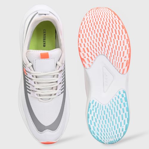 Image of Centrino Sporty Sneakers for Man | Shoes for Men Stylish | Casual Lightweight Lace-Up Canvas Walking Shoes | Cushioned Insole | Breathable Comfortable Anti-Skid | Mens Sports Shoes for Daily Outings (6830)