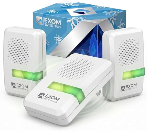 T-26, Ultrasonic Pest Repeller Wall Plug-in Most Effective Than Repellents - Get Rid of - Rodents, Squirrels, Mice, Rats, Bats, Roaches, Ants, Spiders, Bed Bugs, Мosquito, Insects(3 Pack)