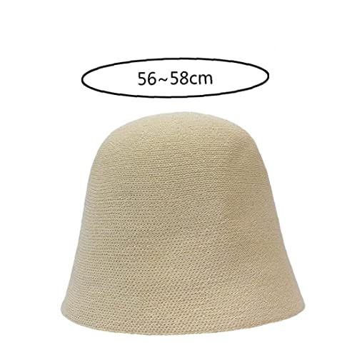Thin Breathable Linen Bucket Hat Women's Knitting Fisherman Hat Folding Basin Hat #TOP3