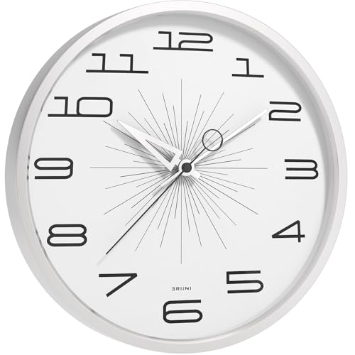 Reloj de pared analógico Driini 12 pulgadas silencioso miniatura 1