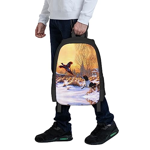 Sac à dos coucher de soleil grand volume avec compartiment PC et toile imperméable - 7
