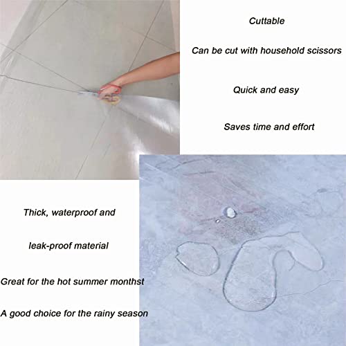 Auvent de jardin en plastique ondulé et polycarbonate isolant 15m