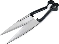 Vista 9 de Tijeras de alpaca de cizalla de oveja diseño en forma de R para aseo de animales de pelo grueso grande (verde)