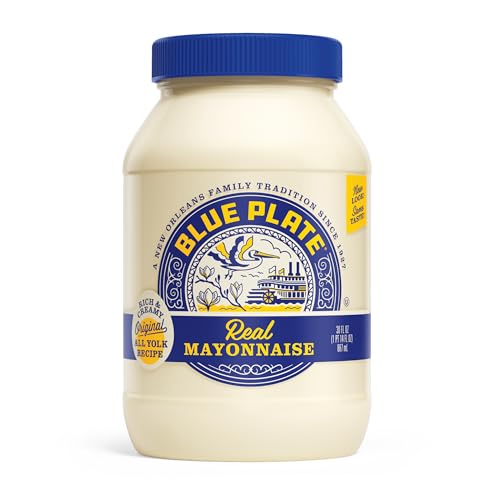 Image of Blue Plate Real Mayonnaise 30 Fl Oz Jar (Pack of 6)