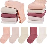 HAGOT 5 Paar Rutschfeste Socken für Baby Mädchen Jungen, Kinder Anti Rutsch Socken, Sportsocken, Stoppersocken, für 1–3 Jahre