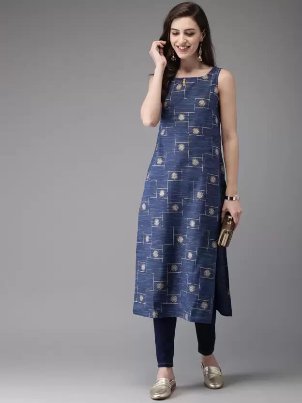 Image of PATLANI Women's Crepe Full Stitched Kurti.