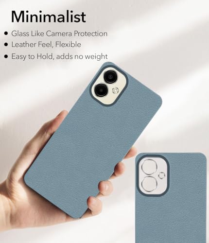 Image of Jkobi Back Cover Case for Samsung Galaxy A06 (Glass Like Camera Protection | Leather Feel | Minimalist Professional Grip)