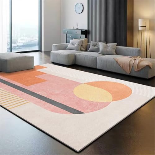 Tapis de dressing rose durable et résistant pour ensemble salon complet - 2
