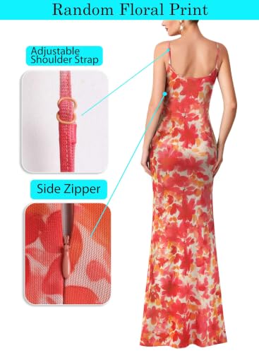 Image of VFSHOW Womens Sexy Spaghetti Strap Formal Prom Evening Gala Long Maxi Dress