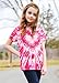 SunFoucs Tie Dye Shirts for Girls Kids Hearts Fashion Girl Fashion Short Sleeve Pink Hippies Tees Size 7-8